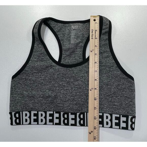 BeBe Sports Bra Top Gray and Black Size Large - Picture 6 of 7